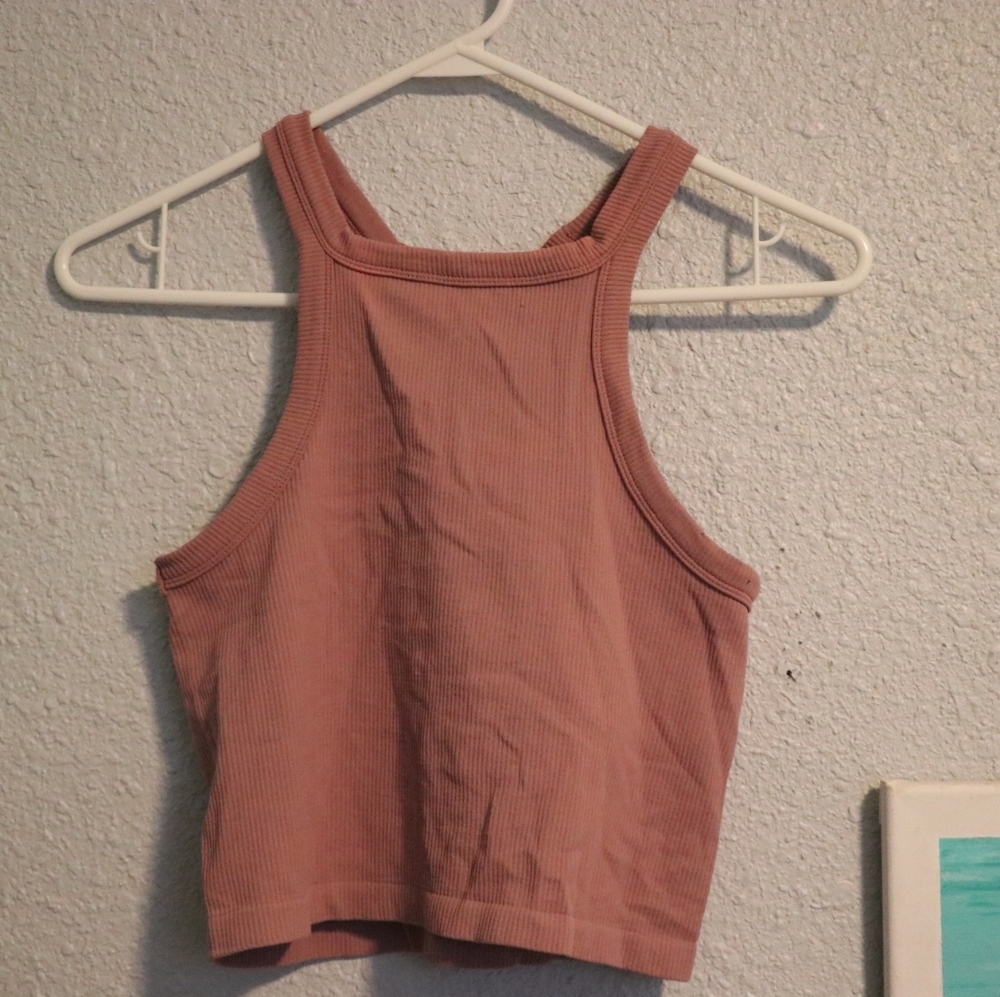 High Neck Crop Top